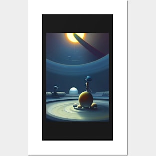 INSIDE AN ALIEN SPACESHIP Posters and Art